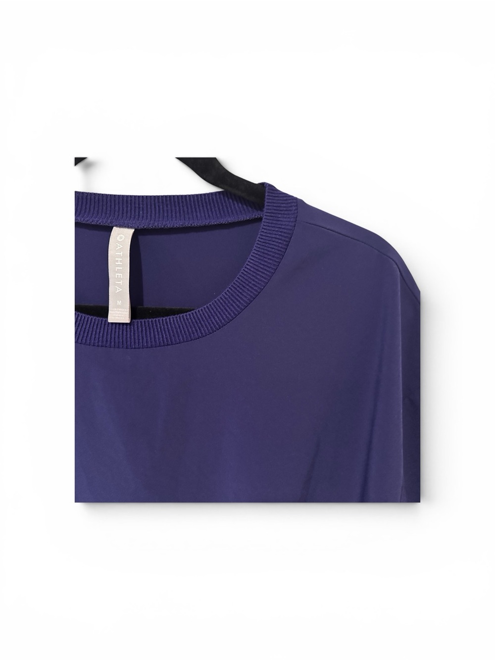 Athleta Short-Sleeve Crewneck Tee in Navy Purple - Picture 2 of 3